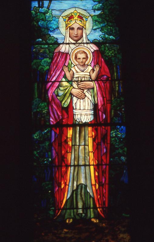 Holt Memorial Window:  Madonna and Child