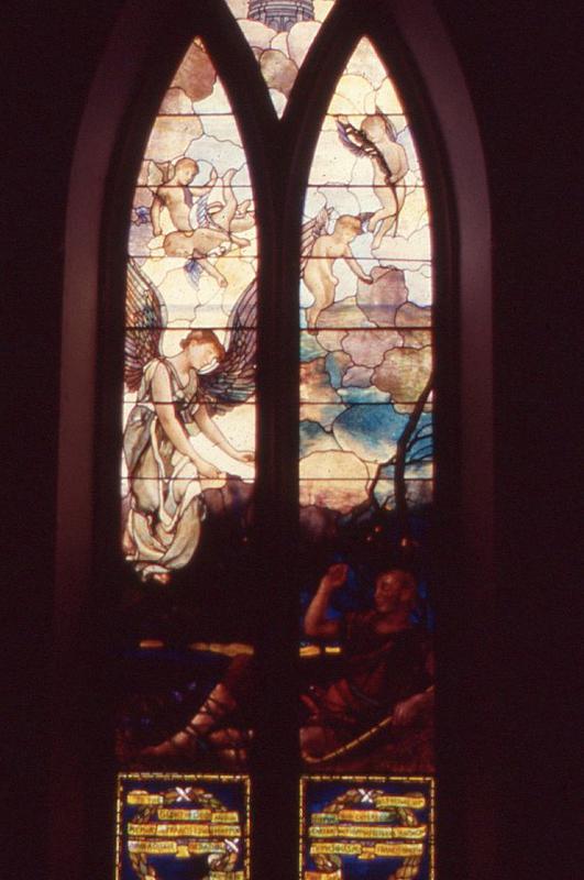 Hoppin Memorial Window:  Pilgrim and Angel