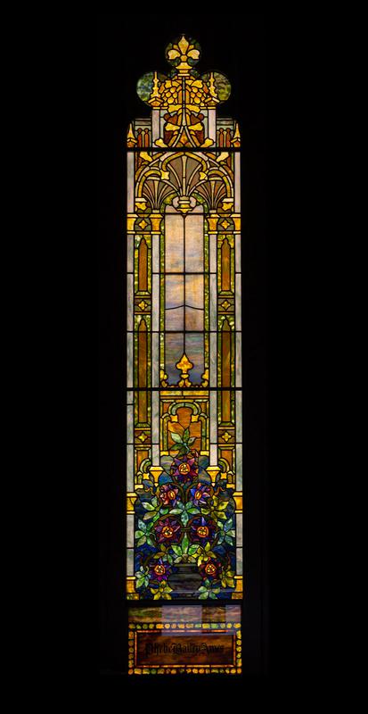 Brooks and Ames Memorial Window:  Shadow of Darkness