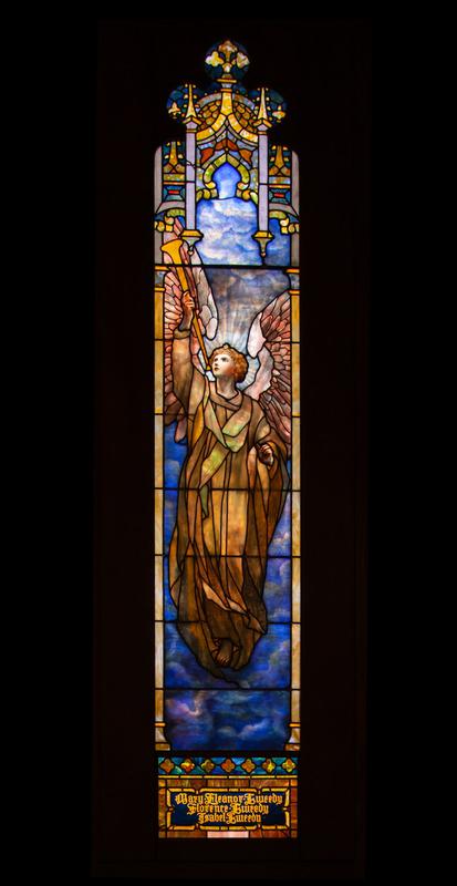 Tweedy and Tiffany Memorial Window:  Angels of Praise