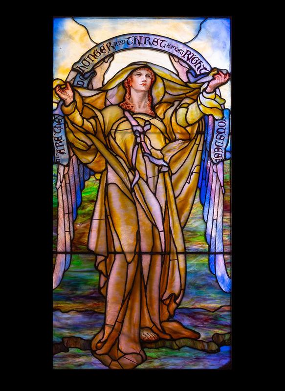 Halloran Memorial Windows:  Beatitudes of the Sermon on the Mount: Blessed are they who Hunger and Thirst for Righteousness