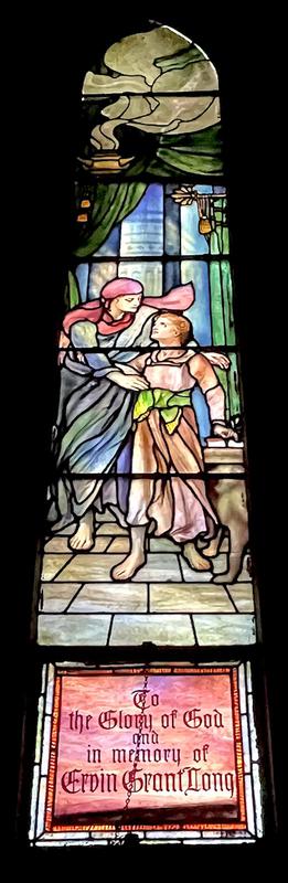 Long Memorial Window:  Boy Christ in the Temple