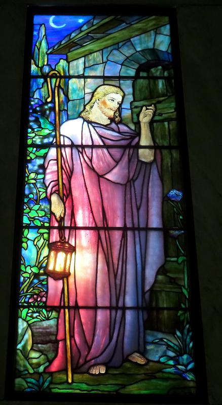 Kellner Memorial Window:  Behold, I Stand at the Door and Knock