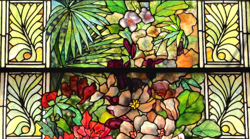 Baker Memorial Window:  floral