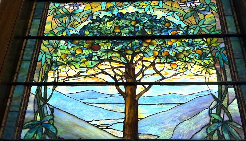 Northrop Memorial Window:  floral and ornamental