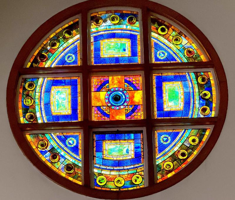 ornamental rose window