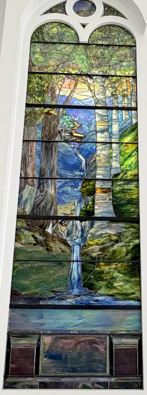 Swalm Memorial Window:  Dawn in the Woods in Springtime