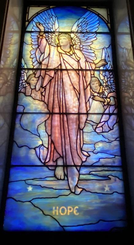Stevenson Memorial Window:  Angel of Hope