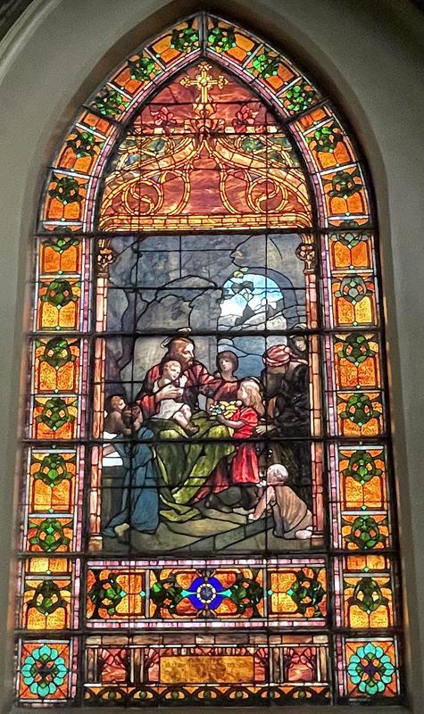 Spencer Memorial Window:  Christ Blessing Little Children