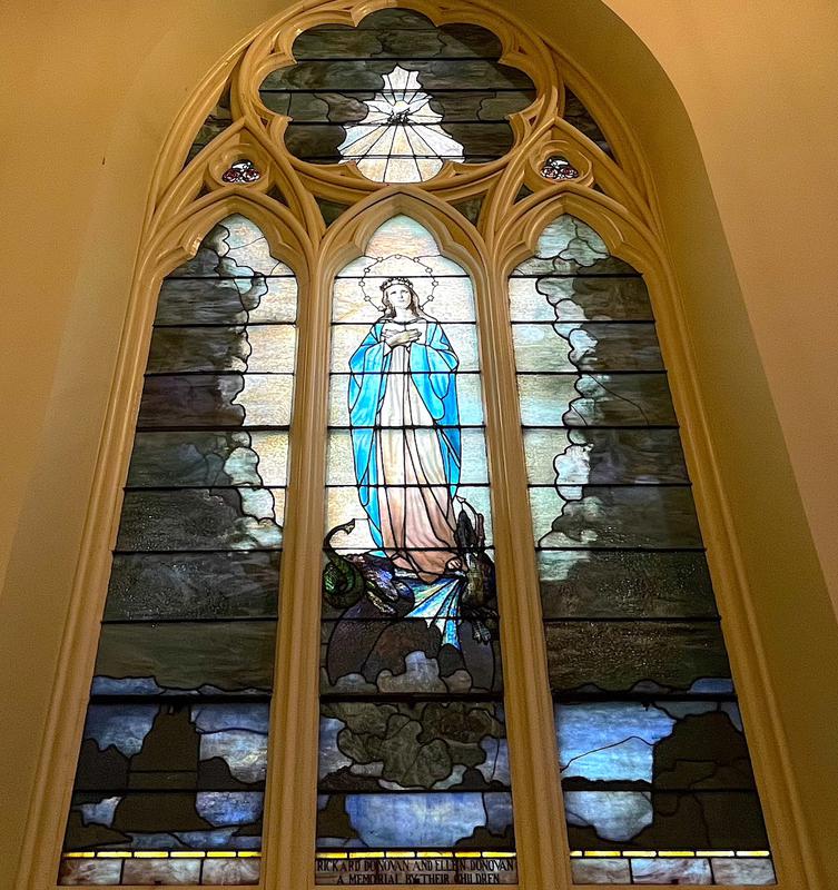 Donovan Memorial Window:  Immaculate Conception