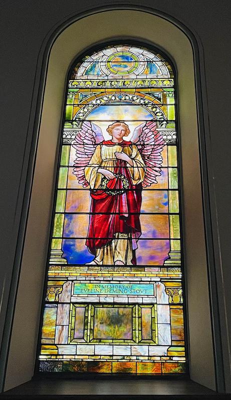 Stout Memorial Window:  Angel of Victory
