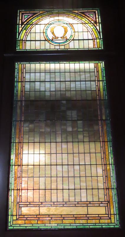 ornamental window in sliding door