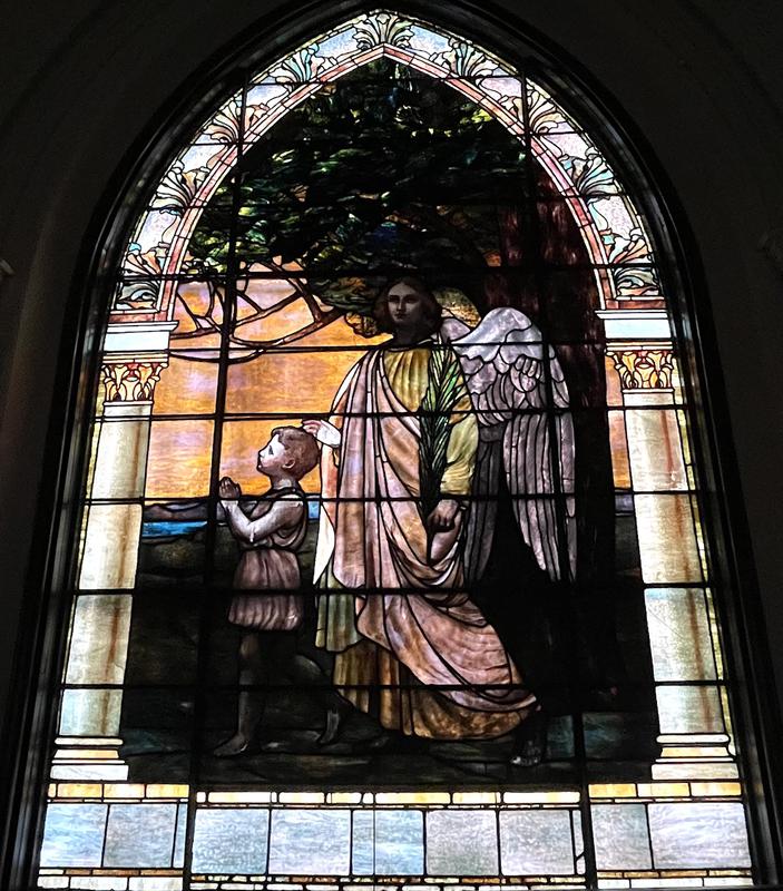 Hicks and Peck Memorial Window:  Guardian Angel