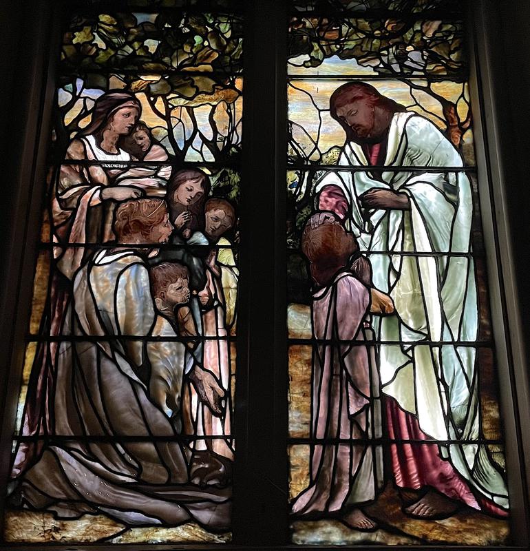 Woodward Memorial Window:  Christ Blessing Little Children
