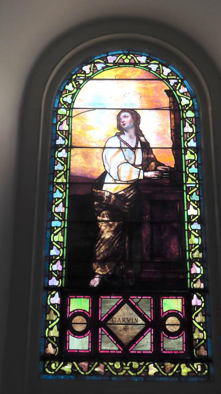 Garvin Memorial Window:  St. Cecelia