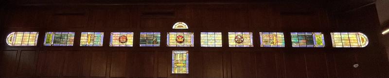 Clawson Memorial Window:  ornamental window