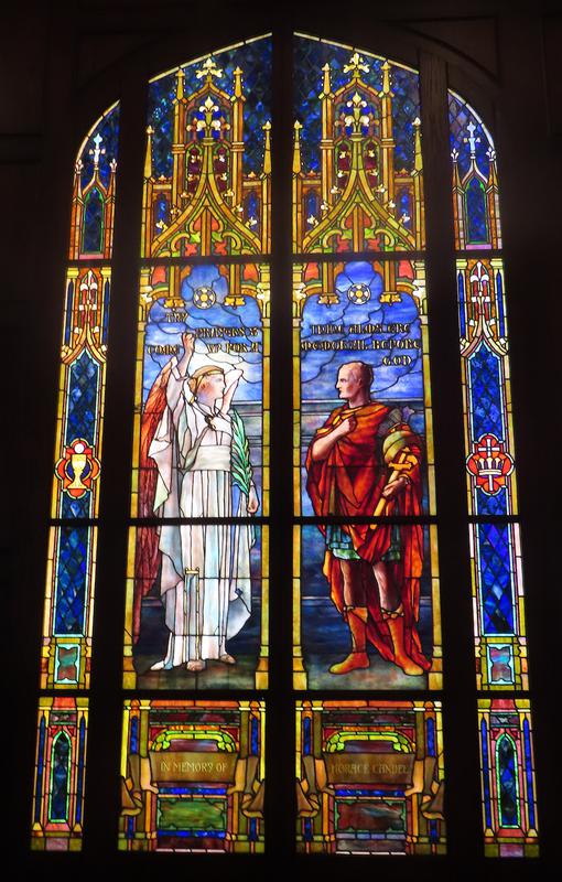 Candee Memorial Window:  Cornelius and Angel