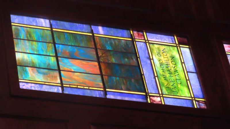 Clawson Memorial Window:  ornamental window