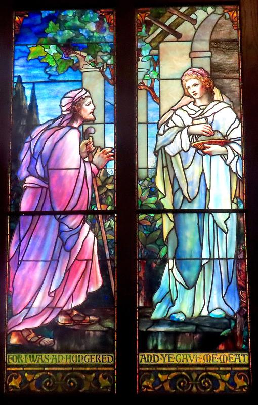Gale Memorial Window:  I Was Hungry and Ye Gave Me Meat