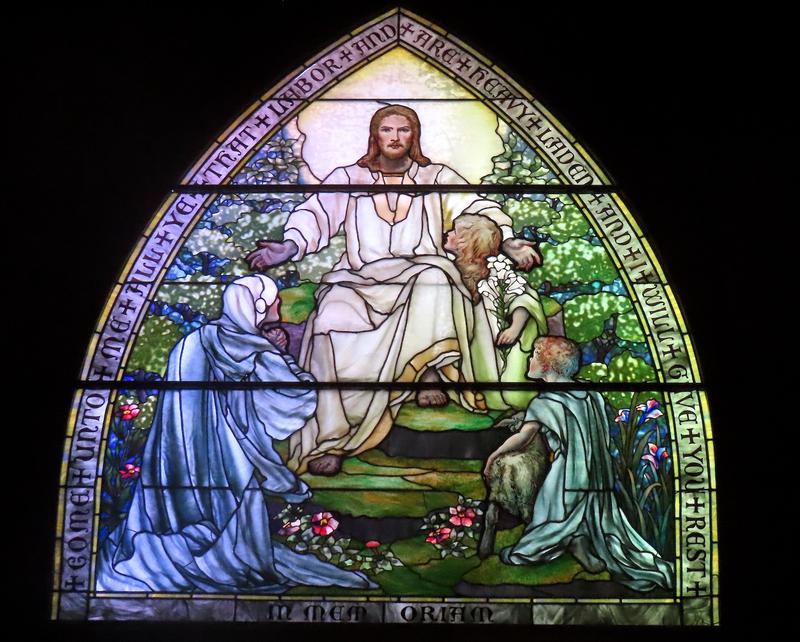 Lynde Memorial Window:  Come Unto Me