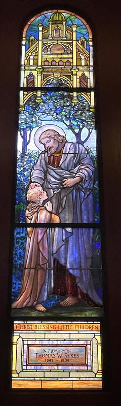 Sykes Memorial Window:  Christ Blessing Little Children
