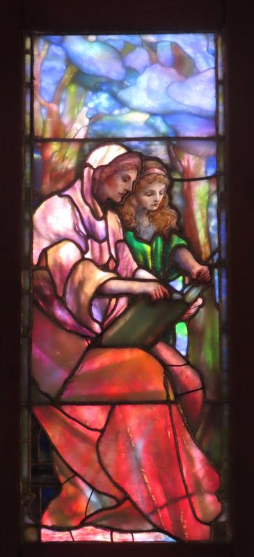 Zimmerman Memorial Window:  Education of Virgin