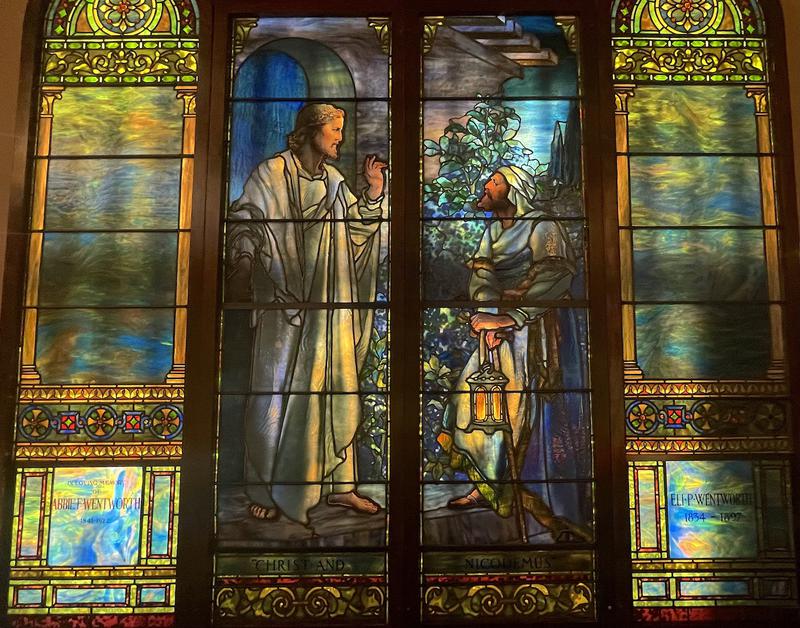 Wentworth Memorial Window:  Christ and Nicodemus