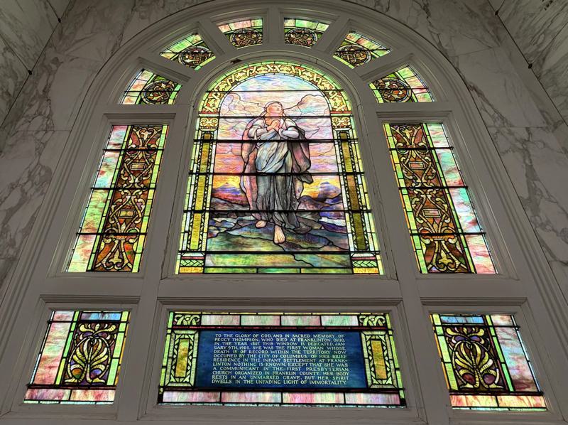 Thompson Memorial Window:  angel