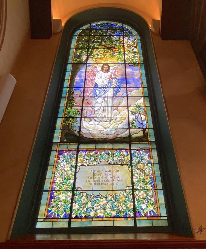 Holt Memorial Window:  Angel of Prayer