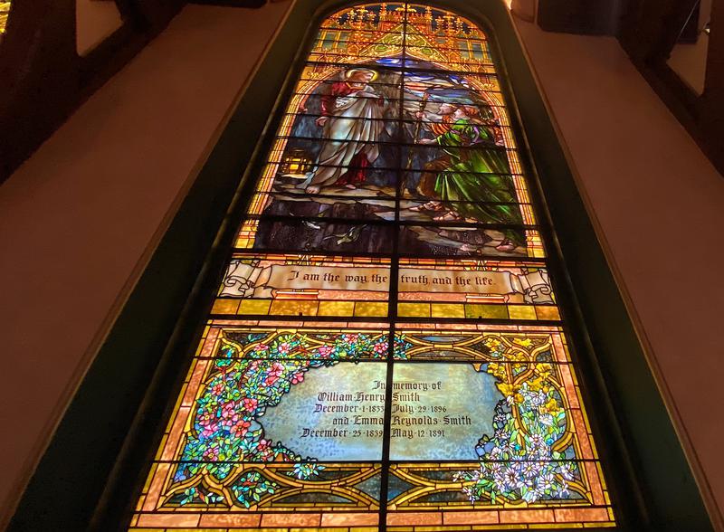 Smith Memorial Window:  I am the way, the truth and the life