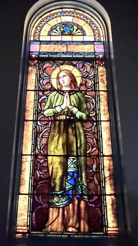 Unangst Memorial Window:  Christ and Mary and Martha