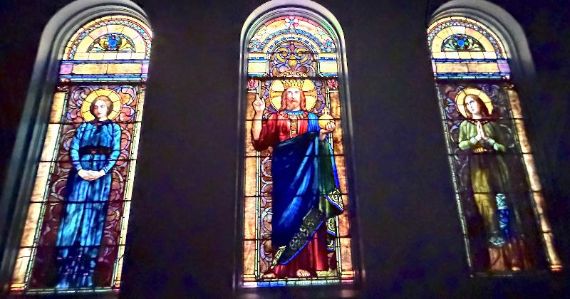 Unangst Memorial Window:  Christ and Mary and Martha