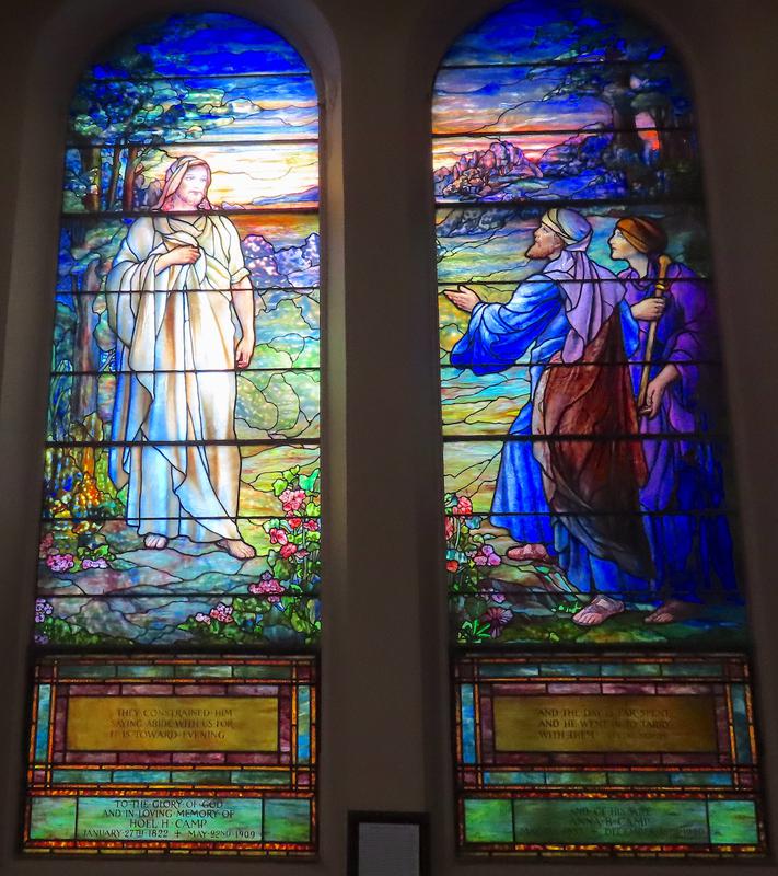 Camp Memorial Window:  The Road To Emmaus