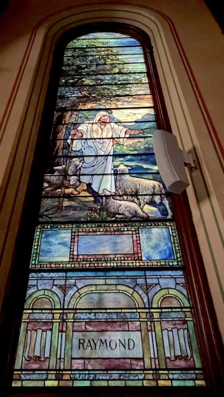 Raymond Memorial Window:  Beside the Still Water