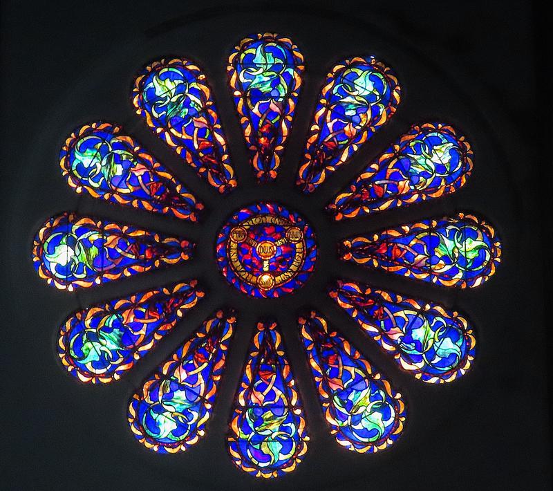 Churchill Memorial Window:  Symbols of Trinity