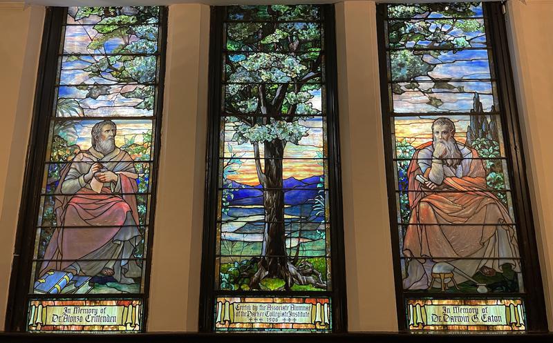 Crittenden Memorial Window:  Science and Literature