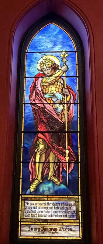 Weston Memorial Window:  St. Michael