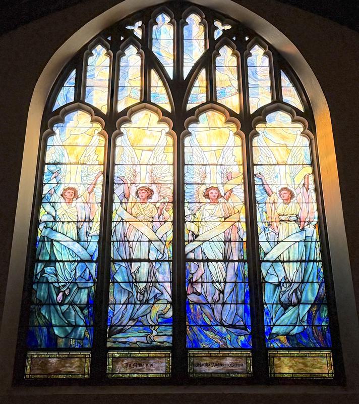 Brown Memorial Window:  Angels of the Elements