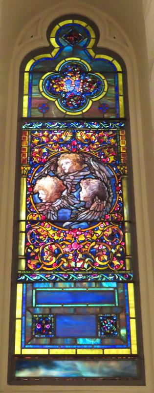 Smithers Memorial Window:  And in the morn those Angel faces smile