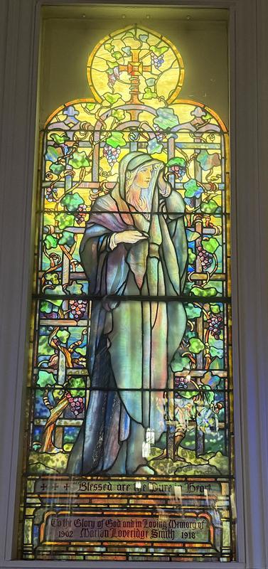 Smith Memorial Window:  Mary and Christ in the Garden after Crucifixion