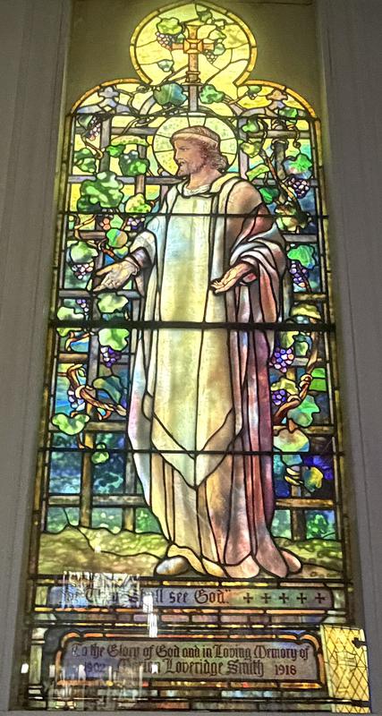 Smith Memorial Window:  Mary and Christ in the Garden after Crucifixion