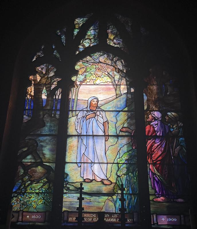 Harrison Memorial Window:  Christ on the Road to Emmaus