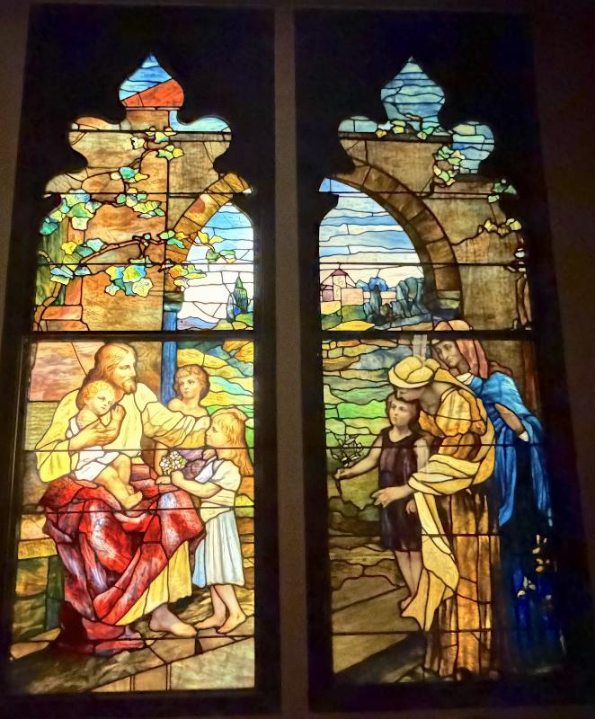Lounsbery Memorial Window:  Christ Blessing Children