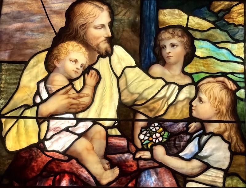 Lounsbery Memorial Window:  Christ Blessing Children