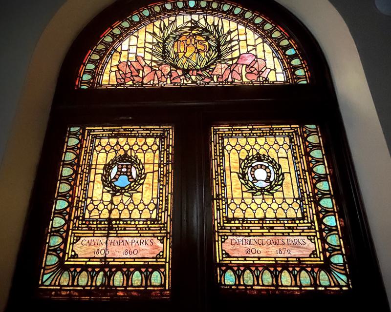 Parks Memorial Window:  ornamental