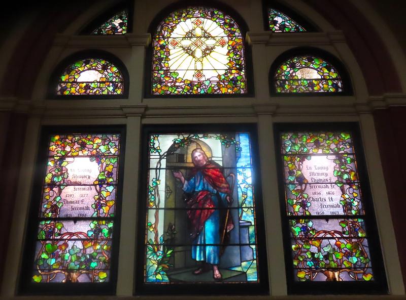 Jeremiah Memorial Window:  Lo! I stand at the door and knock