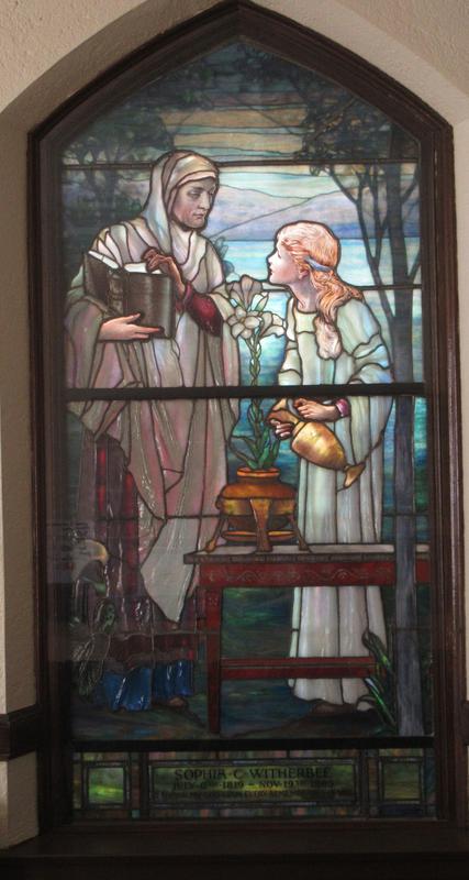 Witherbee Memorial Window:  Education of Virgin