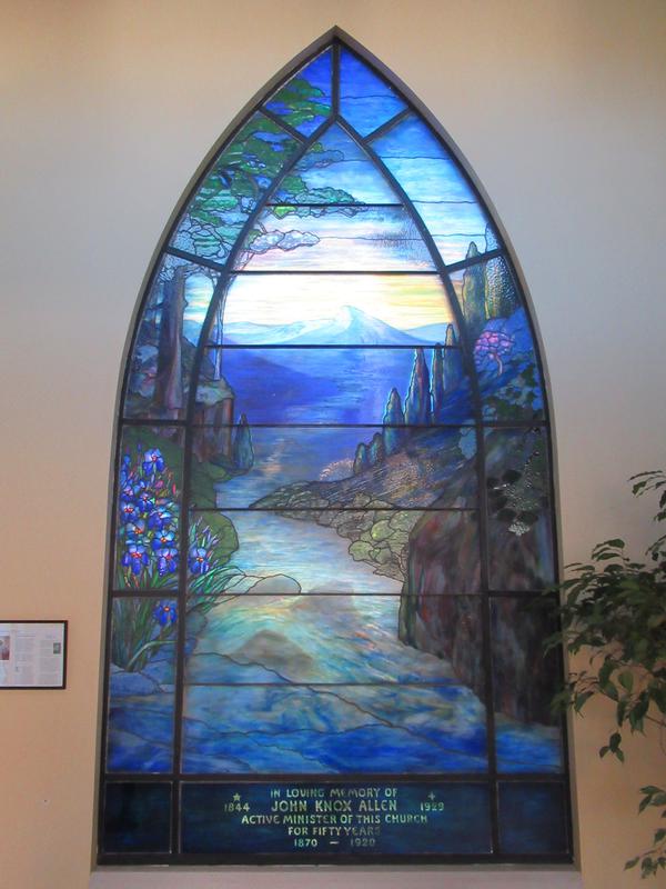 Allen Memorial Window:  landscape