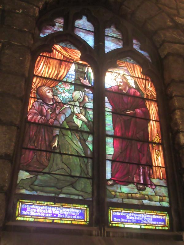Van Vredenburgh and Burns Memorial Window:  Christ, Martha and Mary