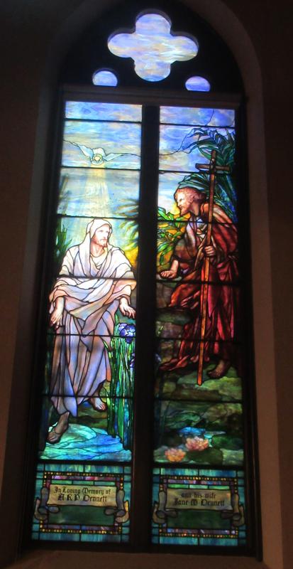 Dennett Memorial Window:  Baptism of Christ